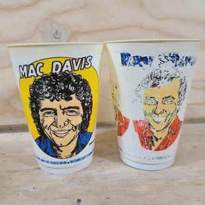 Vintage 1976 7-Eleven‎ 7-11 SLURPEE Cup Mac Davis Ray Stevens Rock Music